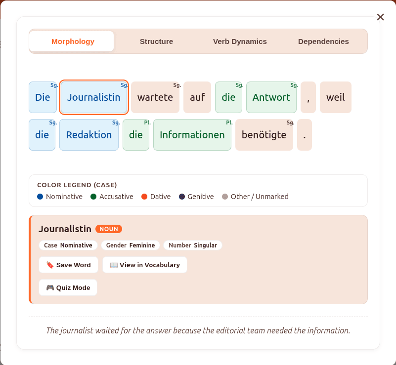 Sentence Analyzer